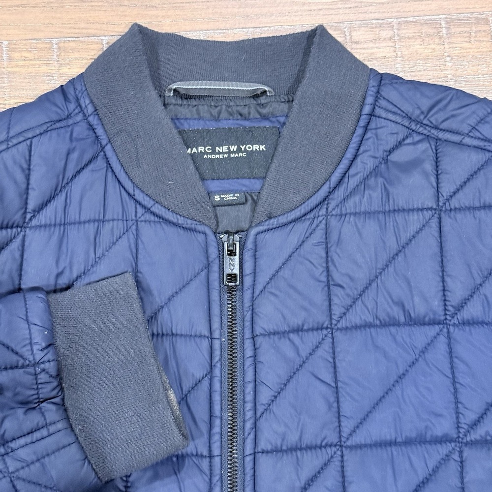 Marc New York by Andrew Marc Men's Lightweight Bugby Jacket, Ink, Small